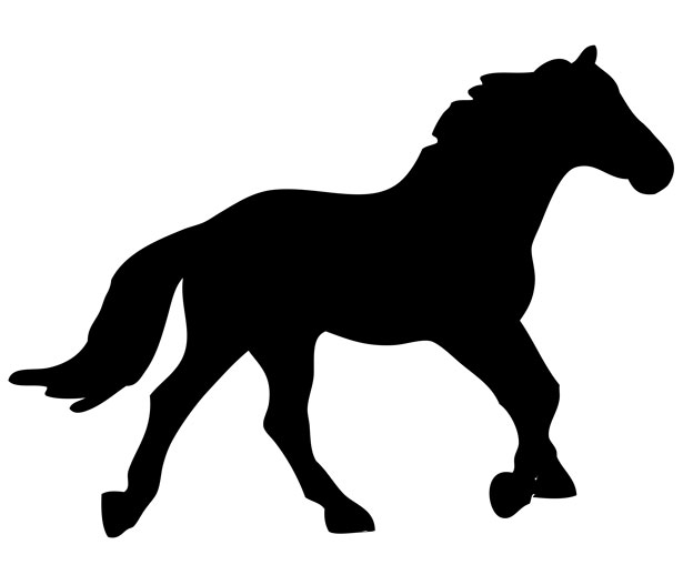 clipart horse silhouette - photo #26