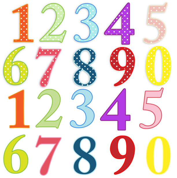 clipart for numbers - photo #1