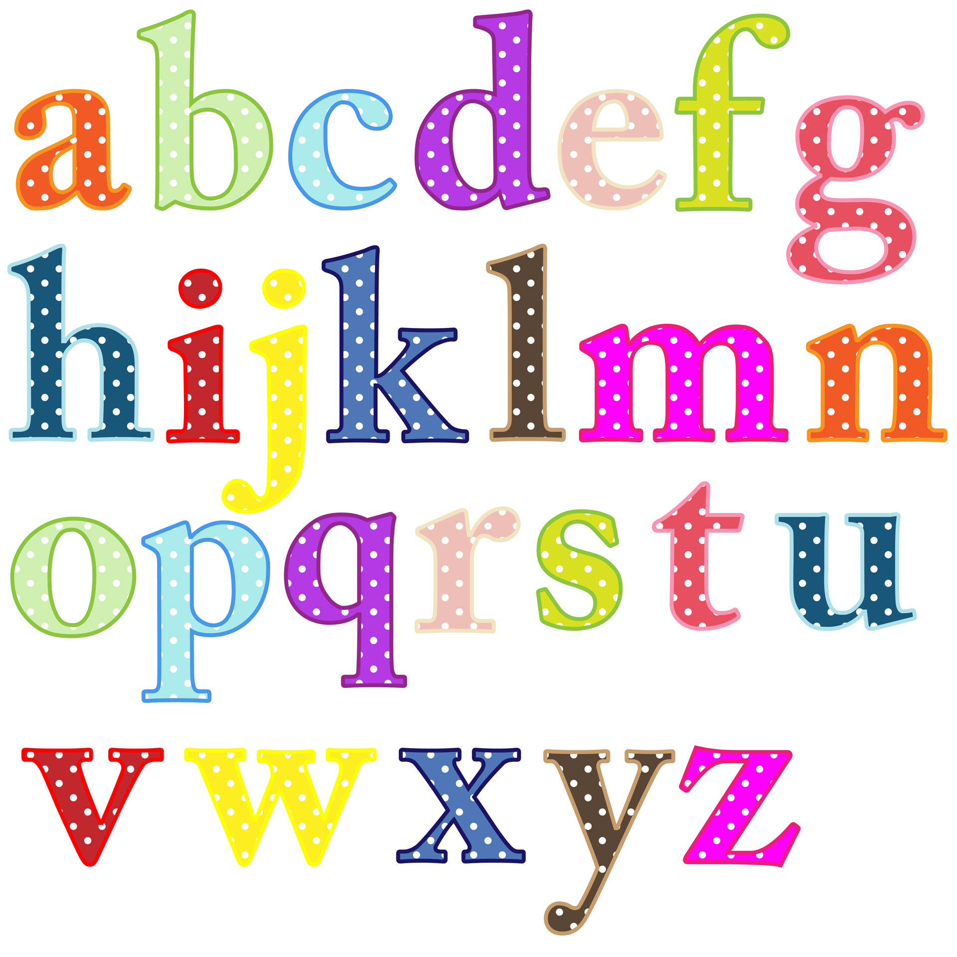 free clip art large alphabet letters - photo #1