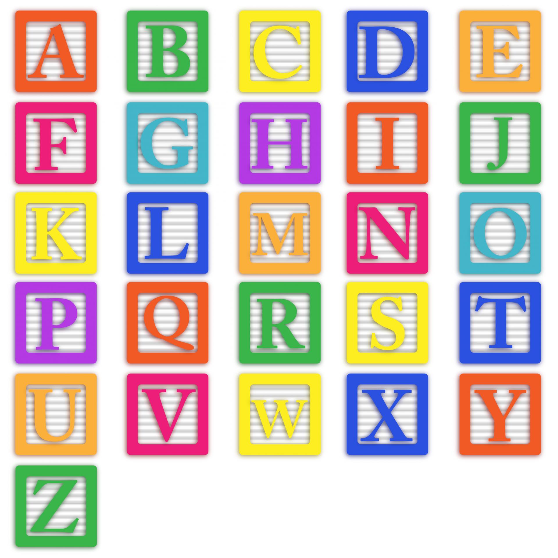 free clipart alphabet blocks - photo #39
