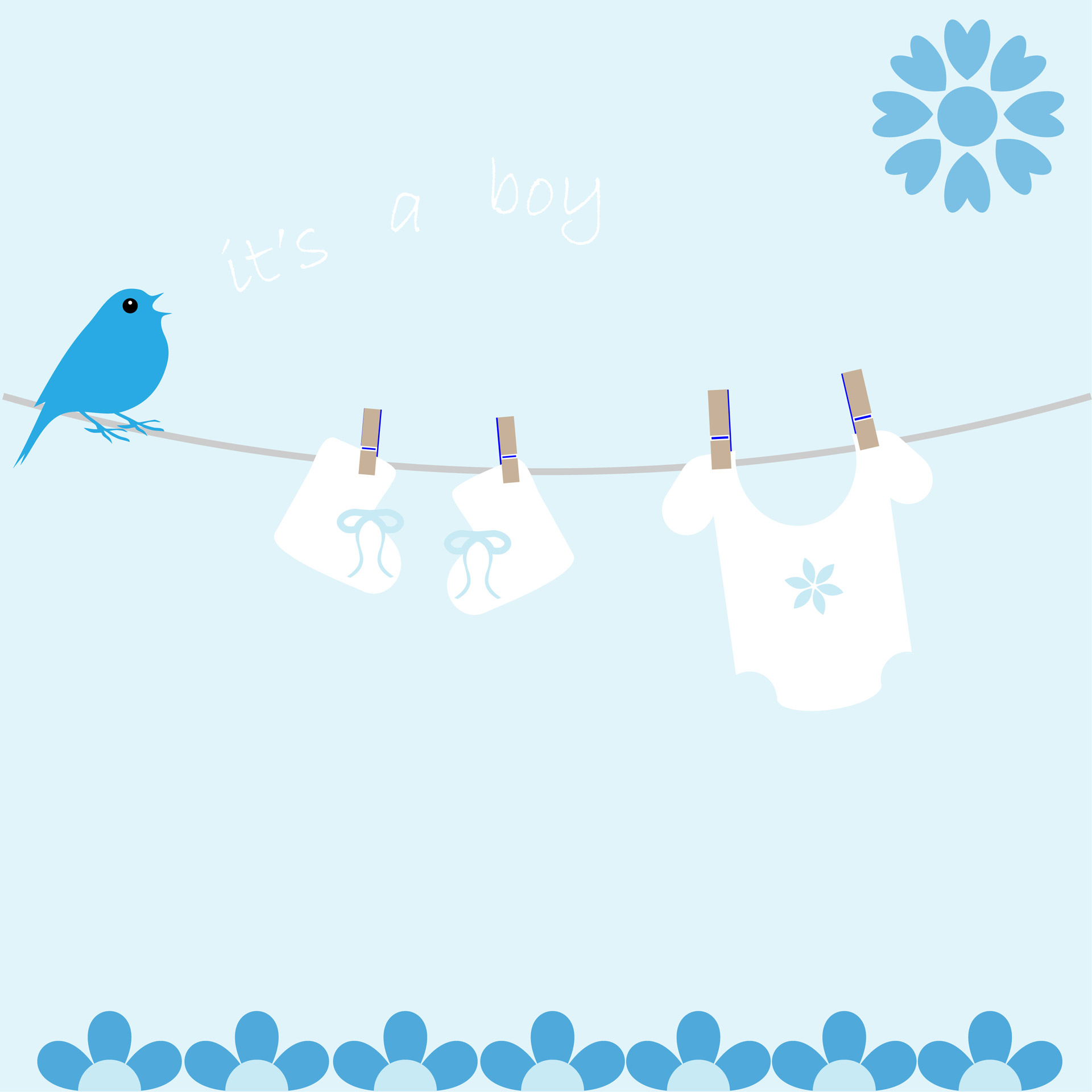 Baby Boy Card Announcement Free Stock Photo Public Domain Pictures