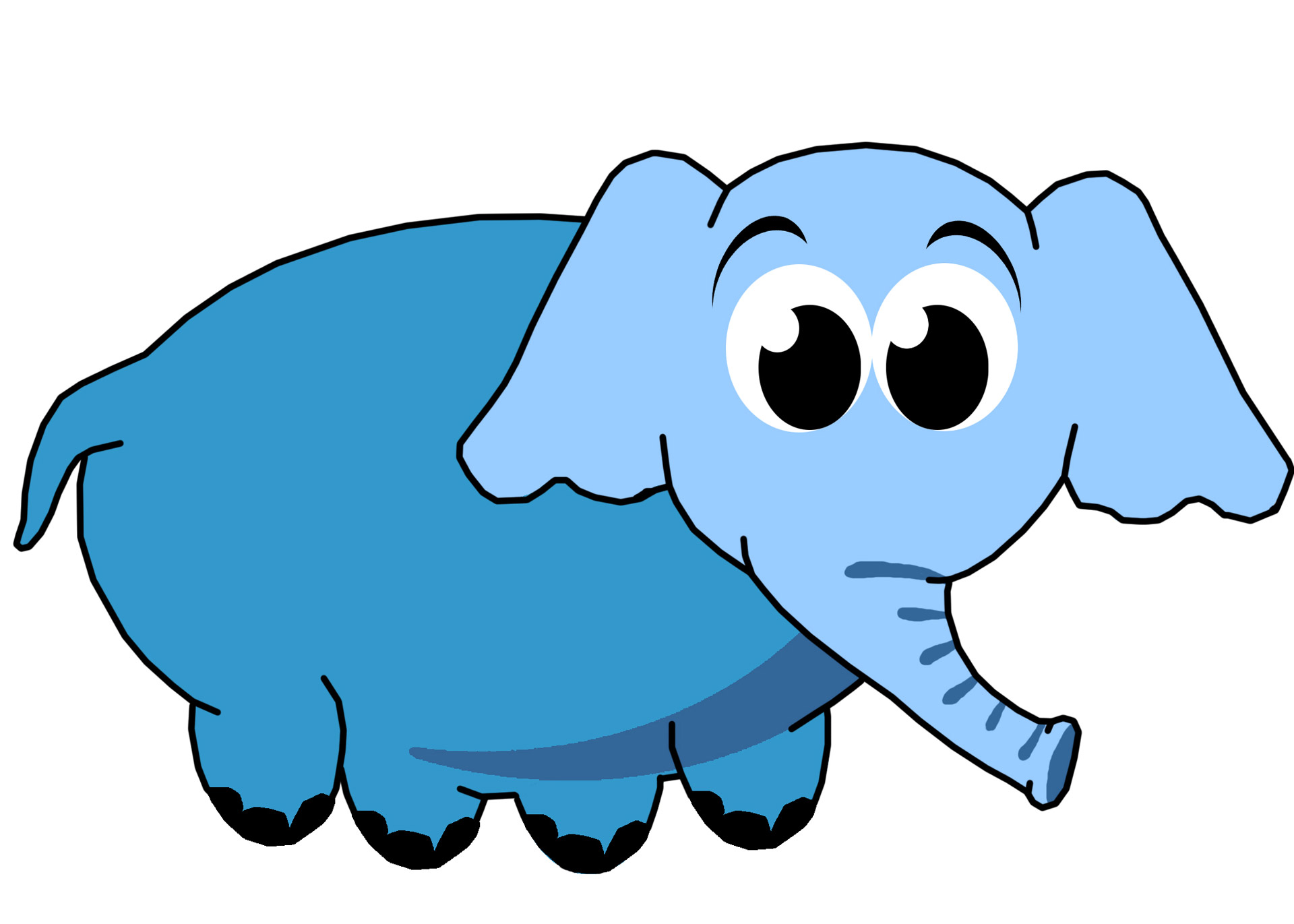 Blue Elephant Clip Art Free Stock Photo - Public Domain ...