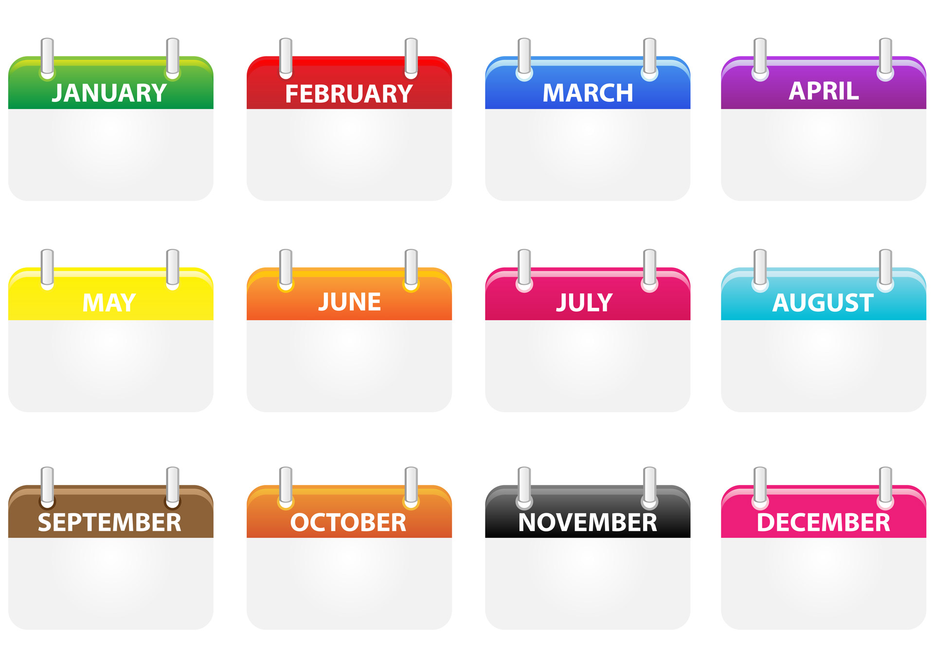 Yearly Calendar Clipart