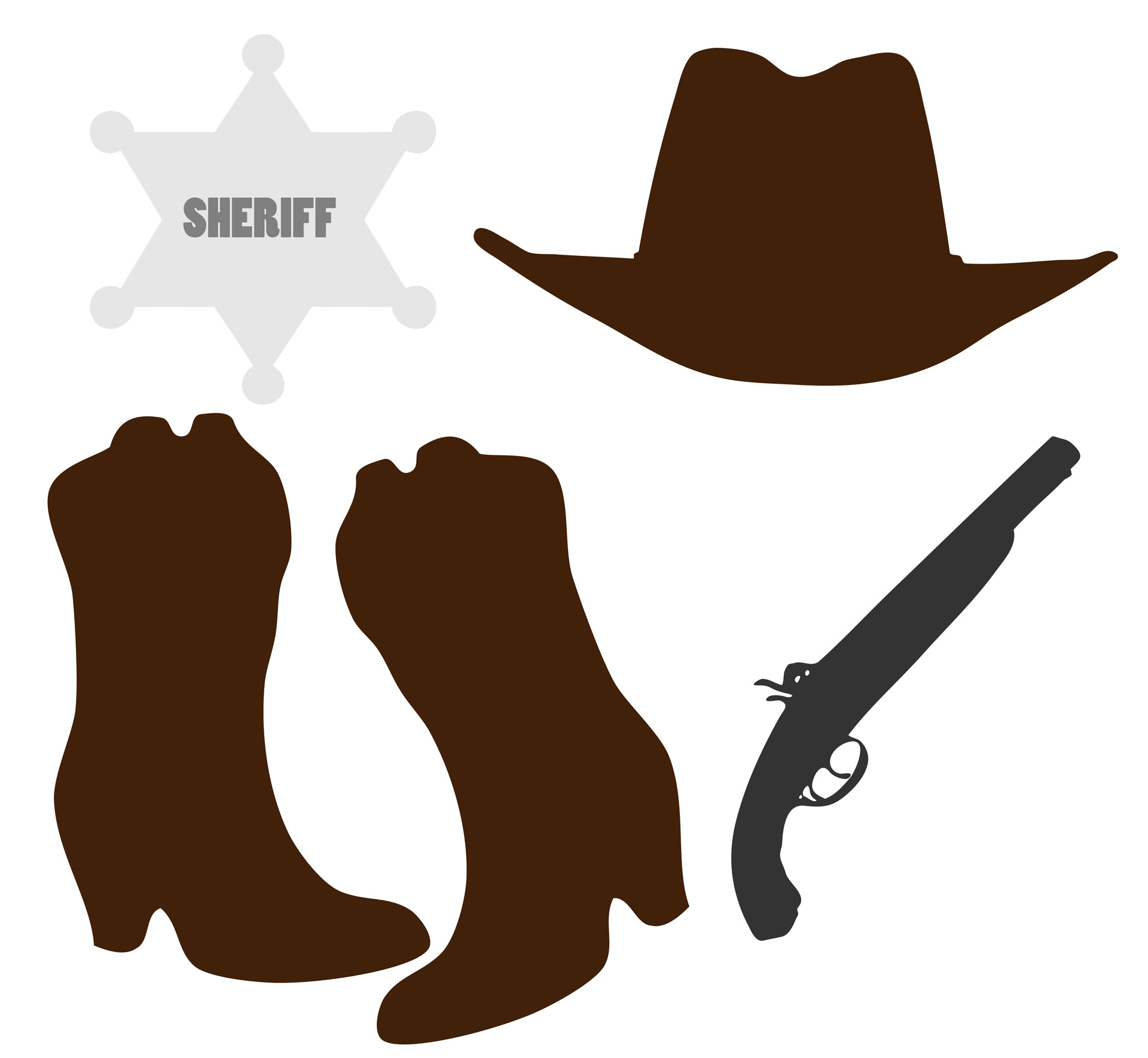 clipart cowboy boots and hat - photo #32