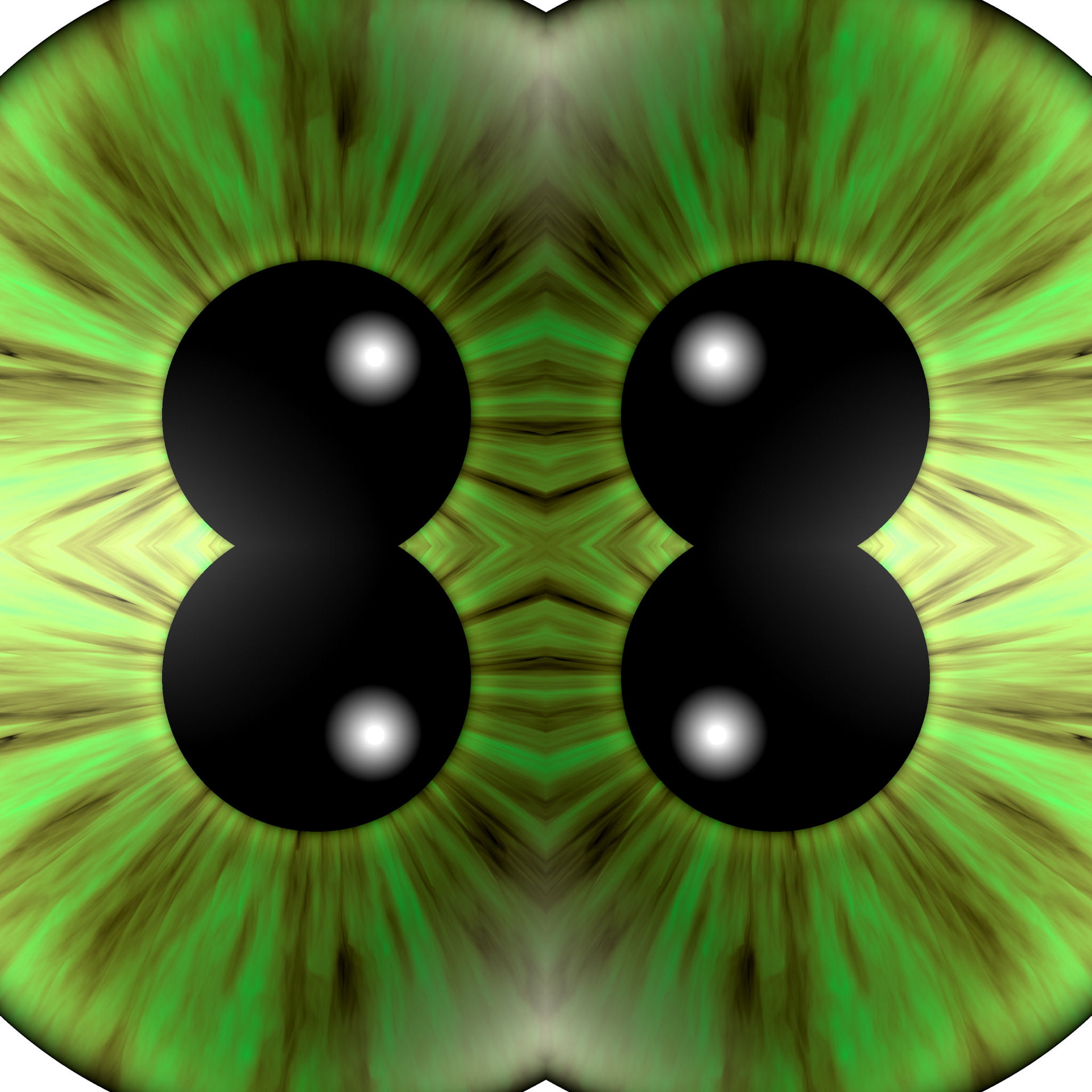 Green Eye In Kaleidoscope