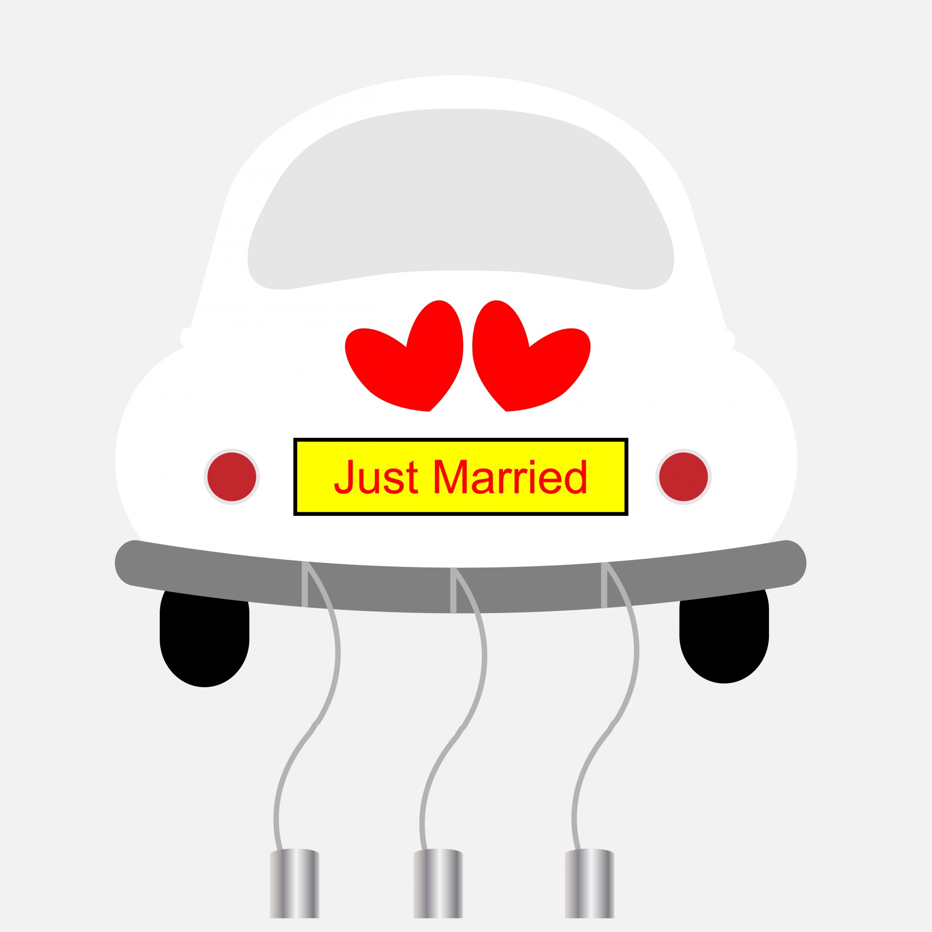 clipart just married car - photo #9