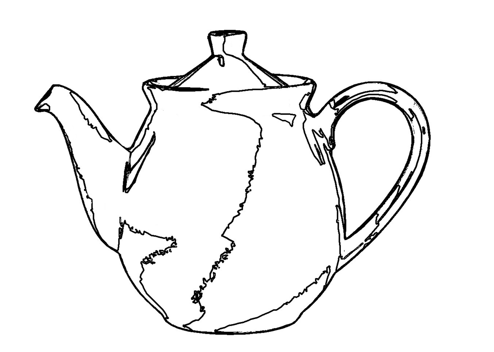 Teapot Outlines Free Stock Photo - Public Domain Pictures