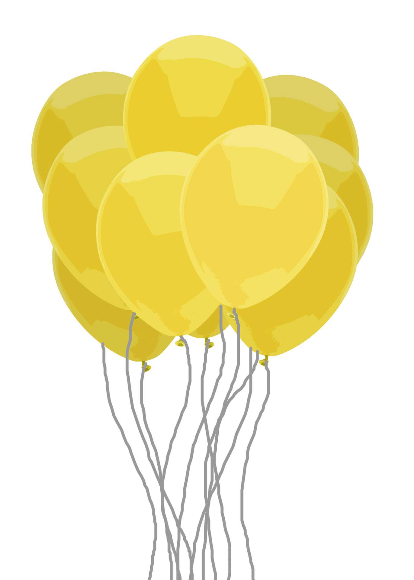 clipart yellow balloons - photo #27