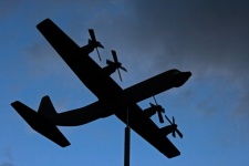 Silhouette Of A Model Aircraft
