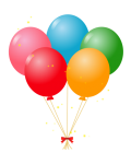 Colorful Party Balloons Clipart