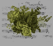Vintage Flowers And Music