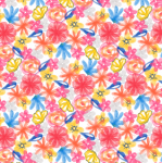 Watercolor Flowers Background