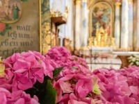 Flowers In A Church