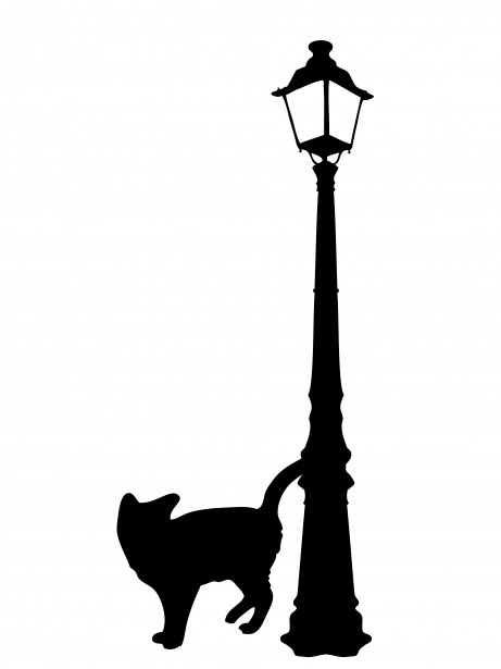 free clip art black cat silhouette - photo #34