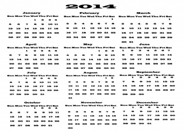 2013 business calendar