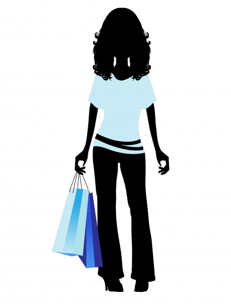shopping girl clipart free - photo #6