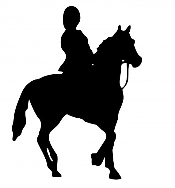 free clip art horse and rider silhouette - photo #1