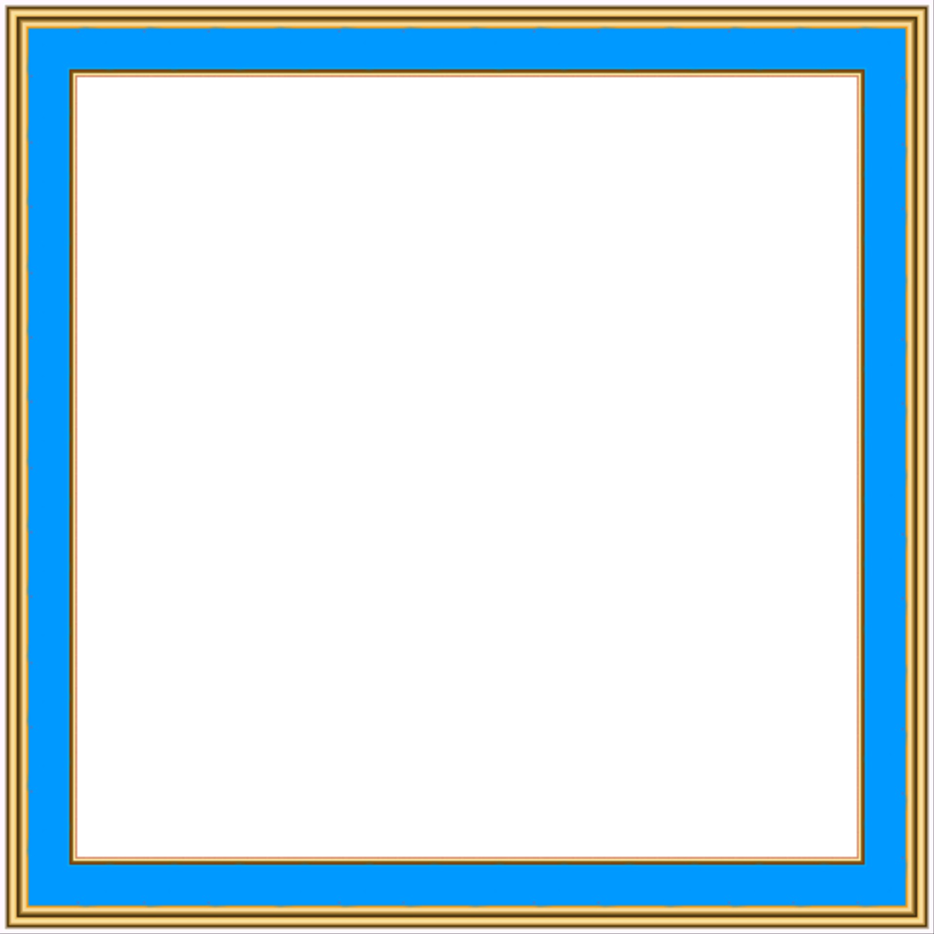 Blue Yellow Simple Frame