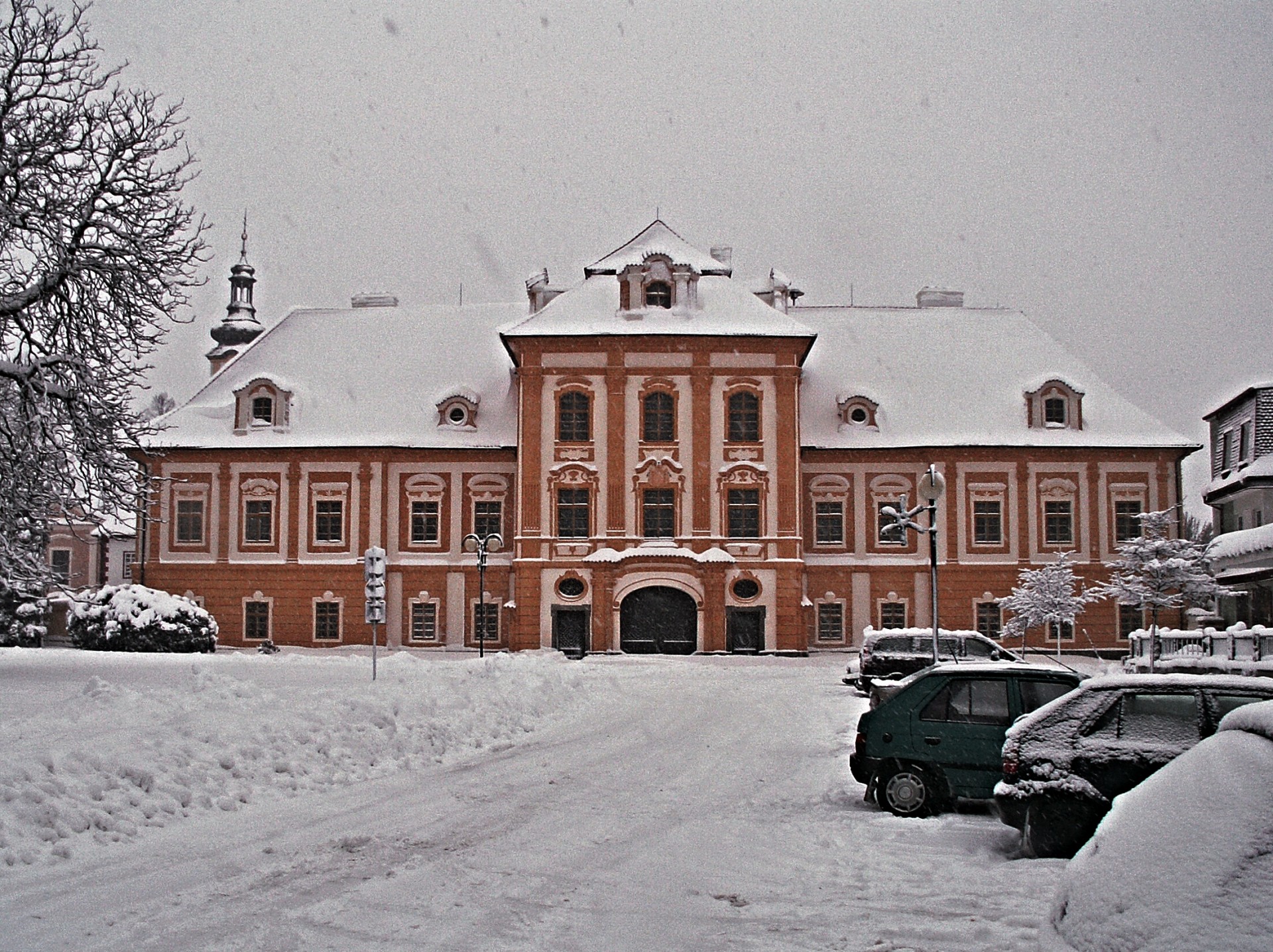 Borovany Castle In Winter