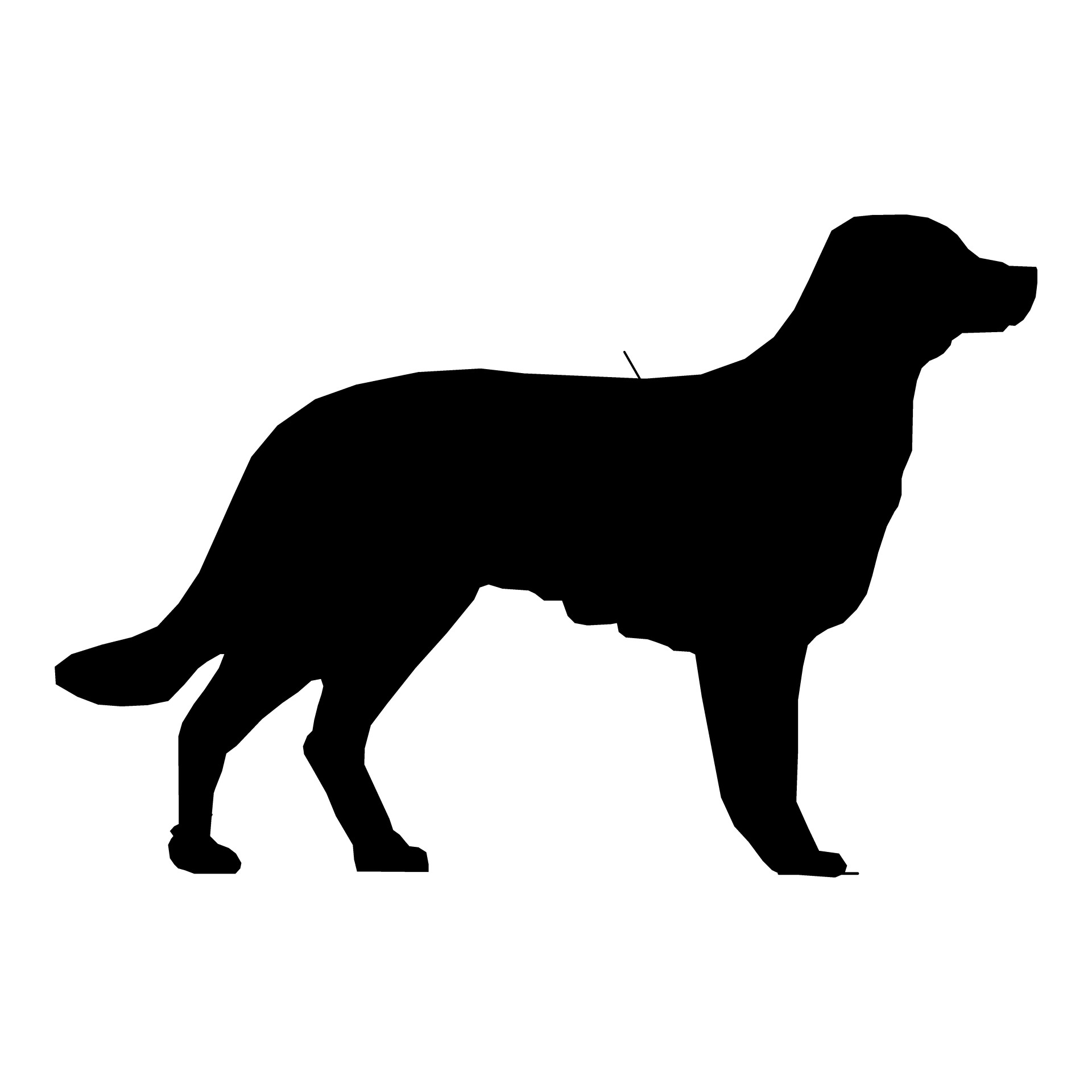 clipart dog silhouette - photo #35