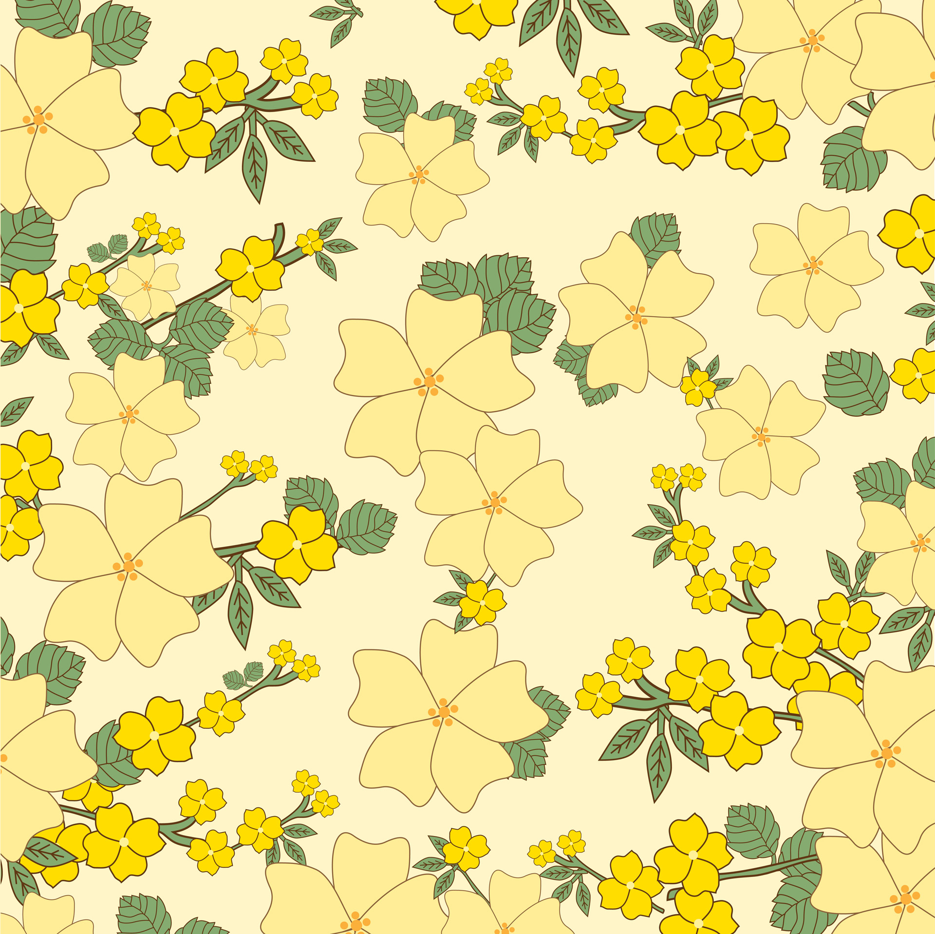 Flowers Background Yellow Free Stock Photo - Public Domain Pictures