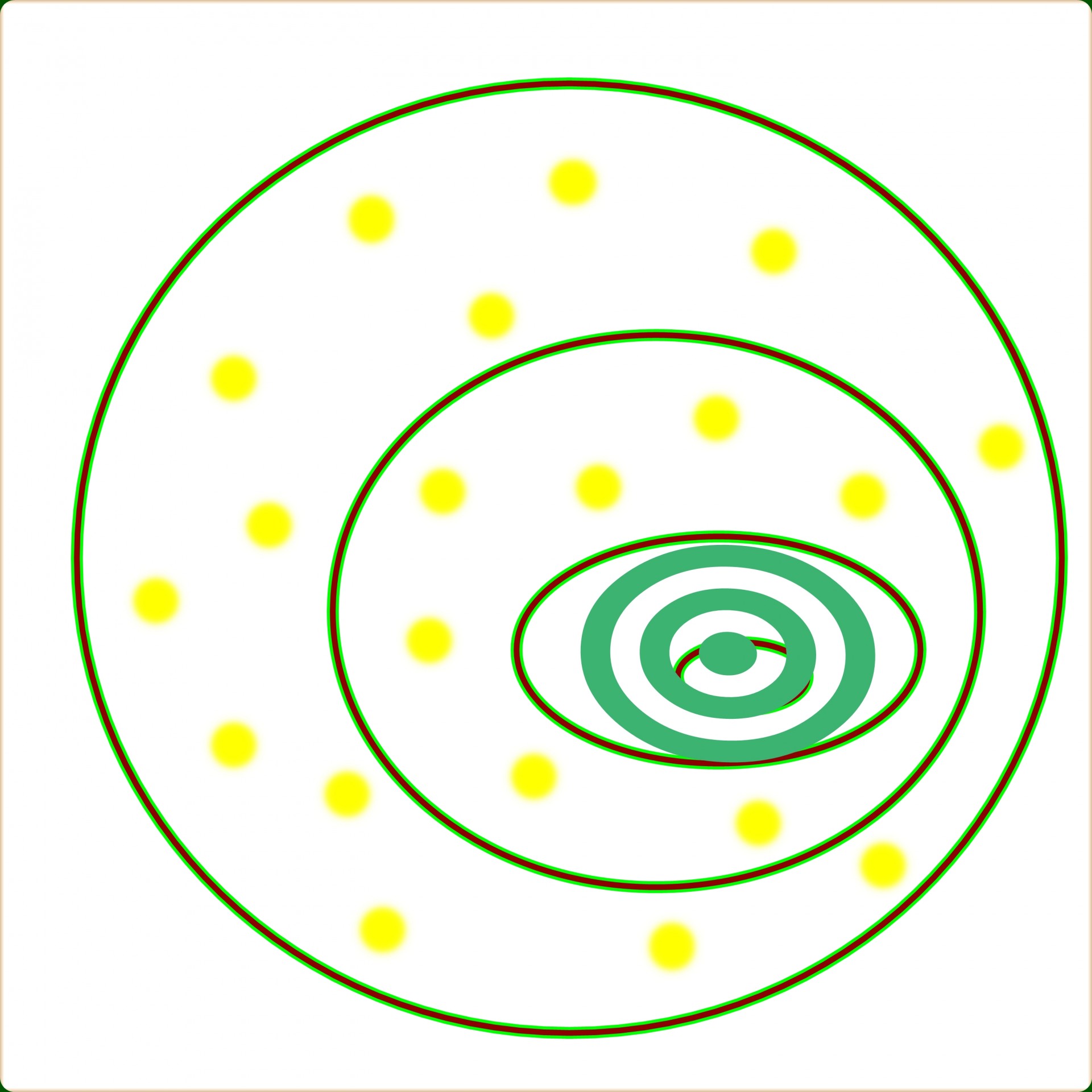 Green Circles Drawing