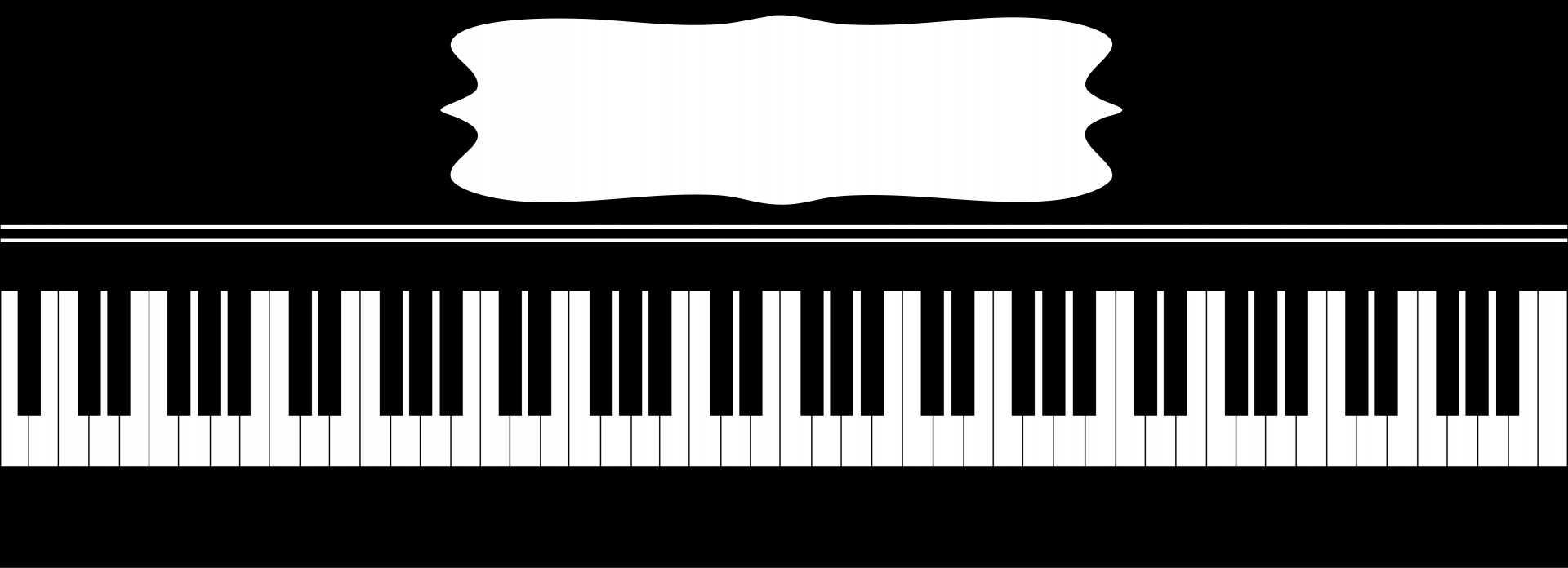 Piano Keyboard With Frame