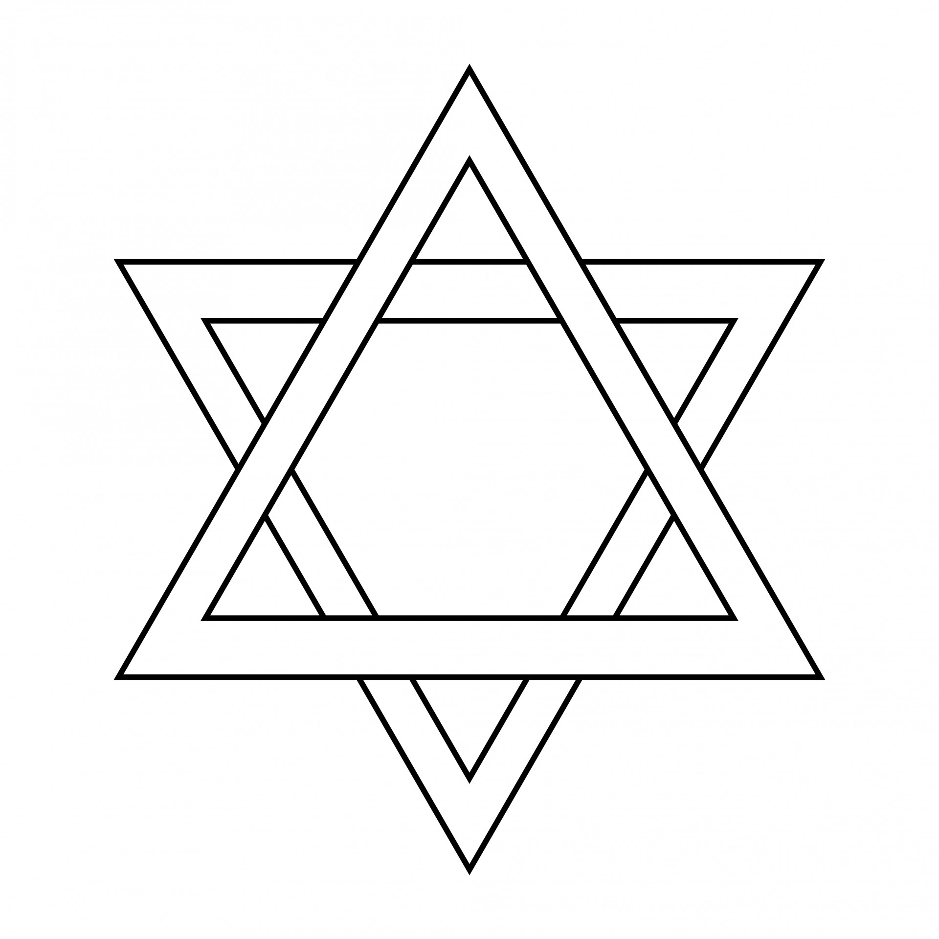 Star Of David Outline Free Stock Photo Public Domain Pictures