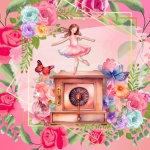 Ballerina Music Box Illustration