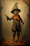 Halloween Child Scarecrow Art
