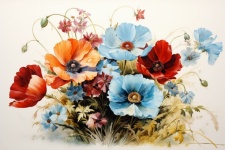 Vintage Floral Wallpaper Background