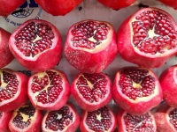 Cut Open Pomegranate Fruit