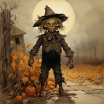 Halloween Scarecrow Art