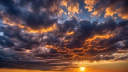 Sky Clouds Sunset Nature