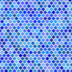 Blue On White Diamond Pattern