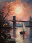 Brooklyn Bridge Painted Art