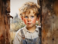 Vintage Boy Portrait