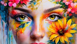 Face, Art, Painting