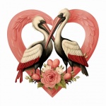 Valentine Pelican Art Print