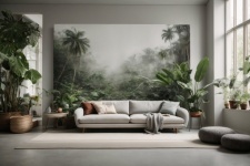 Interior Space With Jungle Accents