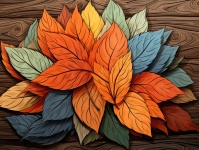 Vector Leaf Background Art