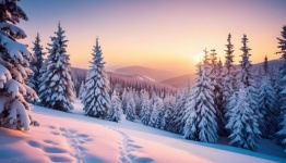 Winter Snow Landscape Trees