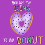 Valentine Donut Greeting Art