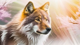 Wolf, Predator, Animal Portrait Art