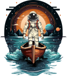 Astronaut In The Boat