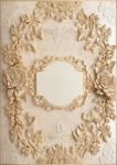 Vintage Ivory Floral Paper Template