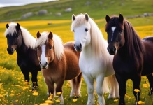 Shetland Pony Pasture Meadow
