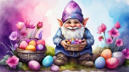 Colorful Easter Gnome