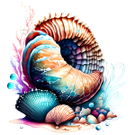 Colorful Seashells A402