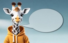 Giraffe, Animal, Greeting Card